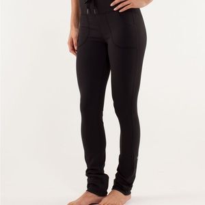Lululemon Skinny Will Pant Sz 4 In Black Rare Discontinued Leggings